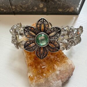 Handmade Flower & Butterfly Bracelet